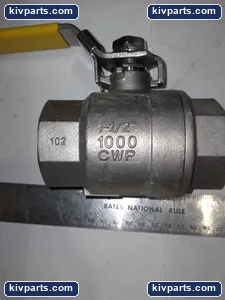 1-1/2" 1000 CWP BALL VALE STAINLESS STEEL – actual item, photo 2 of 5