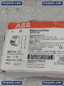 ABB S272-C16 Miniature Circuit Breaker – actual item, photo 2 of 6