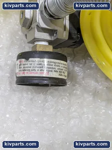 SMC NAR2000-N02 Gauge and Yellow Coiled Air Hose – actual item, photo 3 of 5
