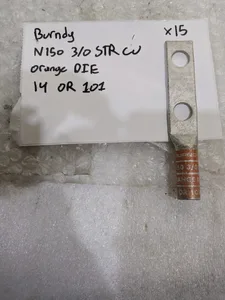 Burndy N150 STR DIE 14 or 101 Orange Lugs