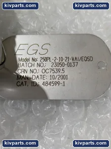 EGS 250PL-2-10-21-VAI/EQSD Humphrey Brass Control Valve – actual item, photo 2 of 7