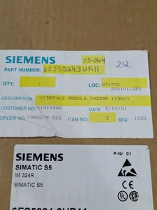 Siemens S5 6ES5324-3UR11 Module 115U/1 PLC Rack Card