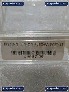 Swagelok 09937-09 SS Union Elbow Fitting – actual item, photo 2 of 8