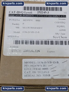 Curtiss Wright 252245-3 Versatile Panel Indicator – actual item, photo 2 of 8