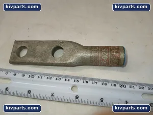 Burndy BLUA-025 PUC Red B-324 2 Hole Lug – actual item, photo 4 of 5