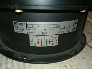 Etri 61GM11A220 Vaneaxial Fan