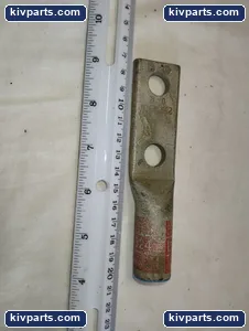 Burndy BLUA-025 PUC Red B-324 2 Hole Lug – actual item, photo 2 of 5