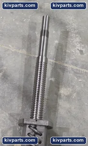 Ball Screw Assembly Flanged Nut 4 External Return Tubes Threaded Journal End – actual item, photo 3 of 4