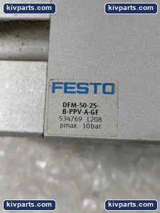 Festo DFM-50-25-B-PPV-A-GF Guided Drive Pneumatic Cylinder – actual item, photo 6 of 7