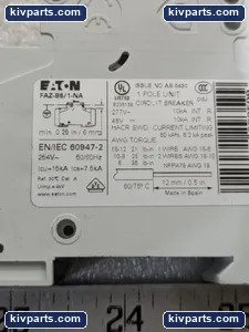Eaton FAZ-B6/1-NA Circuit Breaker – actual item, photo 6 of 10