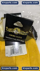 CHORE GLOVE LARGE MENS 2 PLY GLOVE 250F – actual item, photo 3 of 7