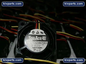 Sanyo Denki 109P0424N7D03 Brushless DC Axial Cooling Fan – actual item, photo 2 of 4