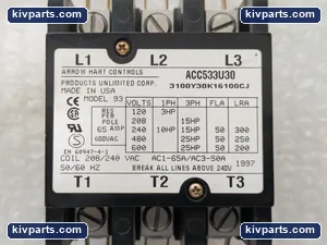 Arrow Hart ACC533U30 Definite Purpose Contactor – actual item, photo 2 of 9