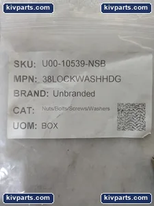3/8 Galvanized Lock Washers Box of 100 Industrial OEM – actual item, photo 2 of 8