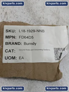Burndy FD64D5 4 Hole NEMA Pad Set Screw Lug – actual item, photo 2 of 6