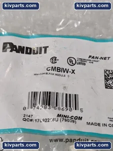 Panduit CMBIW-X Mini-Com Blank Module – actual item, photo 2 of 5