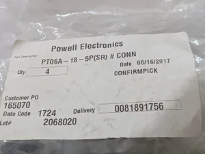 Amphenol PT06A-18-5P Circular Connector Plug