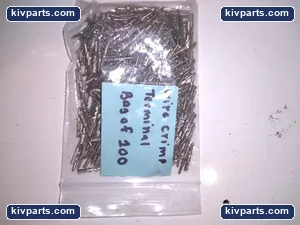 WIRE CRIMP TERMINAL 'BAG OF 100' – actual item, photo 2 of 4