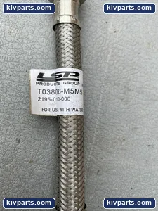T03806-M5M5 Stainless Steel Flex Hose – actual item, photo 3 of 5