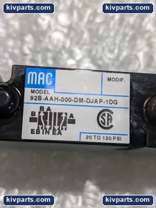 MAC 92B-AAH-000-DM-DJAP-1DG Solenoid Valve – actual item, photo 3 of 5