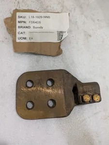 Burndy FD64D5 4 Hole NEMA Pad Set Screw Lug