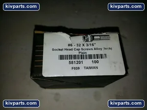 Brighton-Best 6-32 x 3/16 Socket Head Cap Screw Alloy Steel 100 Count Pack Lot – actual item, photo 2 of 2