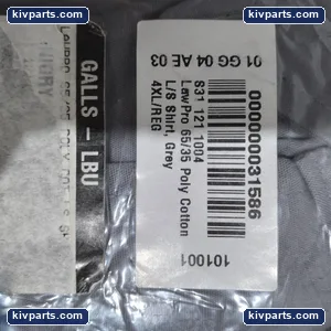 Galls LawPro Long Sleeve Uniform Shirt Grey 65/35 Poly Cotton 4XL Regular Police – actual item, photo 2 of 5