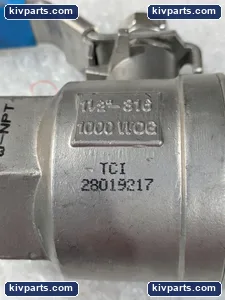 TCI 316 Stainless Steel Ball Valve – actual item, photo 2 of 5