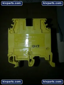 Entrelec M4/6 Yellow Terminal Block – actual item, photo 2 of 3