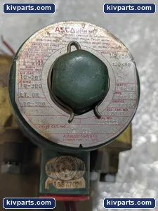 ASCO 8211B82 Red Hat Brass Solenoid Valve – actual item, photo 3 of 5
