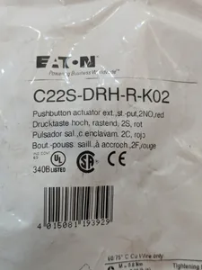 Eaton C22S-DRH-R-K02 Push Button
