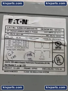 Eaton S20N11P26SS4XTR Corporation 60 – actual item, photo 7 of 8
