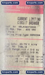 General Electric SRPE30A Spectra RMS Circuit Breaker – actual item, photo 2 of 6