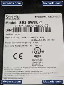 AutomationDirect SE2-SW8U-T Stride Unmanaged Ethernet Switch – actual item, photo 5 of 6