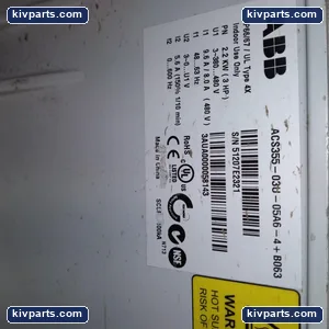 ABB ACS355-03U-05A6-4 +B063 VFD Drive – actual item, photo 3 of 5