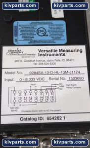 9284SA-10-D-HL-13M-J1174 Edgewise Analog Panel Meter – actual item, photo 5 of 6
