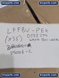 Watts 0555274 Lffbv-PEX Ball Valve – actual item, photo 4 of 5