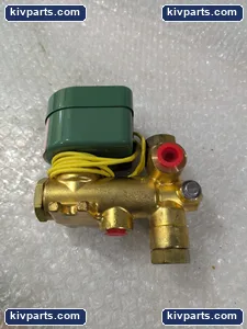 ASCO 8300A081F Red Hat Brass Solenoid Valve – actual item, photo 4 of 7