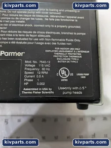 Cole-parmer 7540-12 Masterflex Pump Drive – actual item, photo 7 of 8