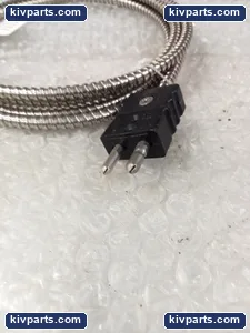 Plastic Process Equipment Type J Thermocouple 3/16 Probe Bayonet Armored Plug – actual item, photo 2 of 4