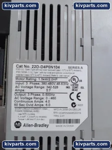 Allen-Bradley 22D-D4PON104 AC Drive – actual item, photo 3 of 7
