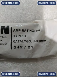 Eaton A31080 Type Amp 80 Fuse – actual item, photo 2 of 7