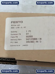 Festo MS6-LFM-A-HF 552093 Micro Filter Element – actual item, photo 2 of 5