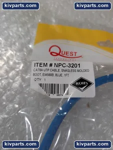 Quest NPC-3201 Cat6A UTP Cord – actual item, photo 4 of 6