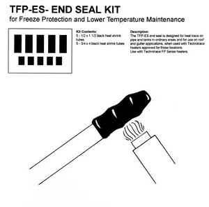 Technitrace TFP-ES End Seal Kit Heat Trace Freeze Protection Low Temperature USA