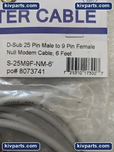 PAN Pacific S-25M9F-NM-6 DB9 Female Null Modem Cable – actual item, photo 2 of 5
