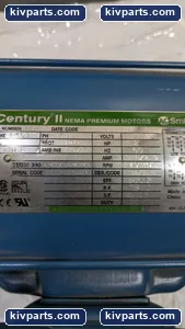 CENTURY NEMA 2 MOTOR 145T 230/ 460 VAC SCE 2hp – actual item, photo 3 of 11