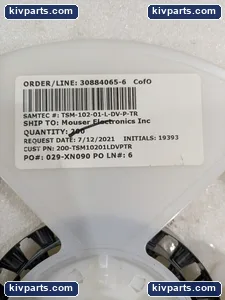 Samtec TSM-102-01-L-DV-P-TR SMD Header Terminal – actual item, photo 2 of 5