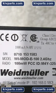 Weidmuller NI-MOD-E-100 Network Switch – actual item, photo 5 of 5
