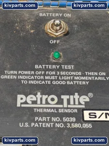 PETROTITE THERMAL SENSOR 5039 5166 – actual item, photo 4 of 9
